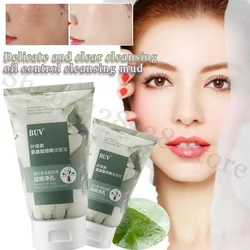 BUV Chlorophyll Amino Acid Cleansing Mud Mild and Clear Skin Cleansing Oil Control Cleans Fine Pores To Blackhead Cleansing Milk