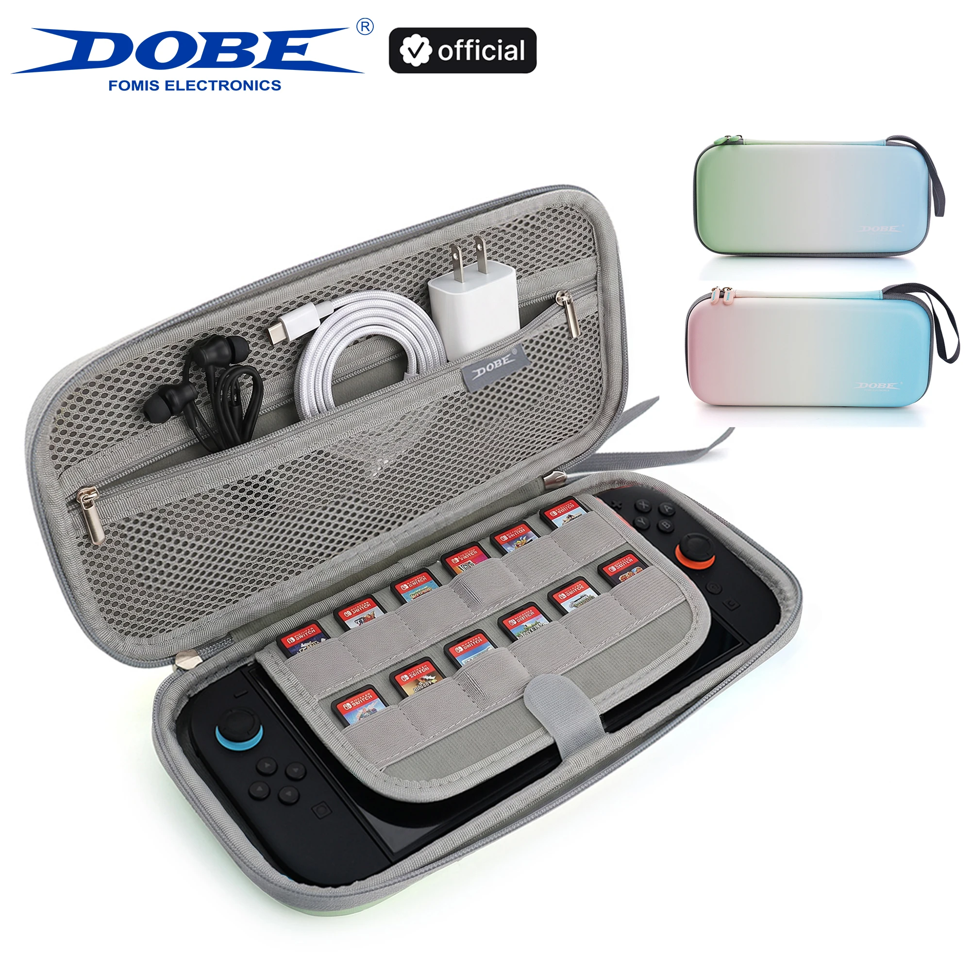 

DOBE Carrying Case for Switch 2 - Slim Hard Shell Pouch Travel Game Bag, 12 Game Card Slot, Portable Protective WaterProof Bag