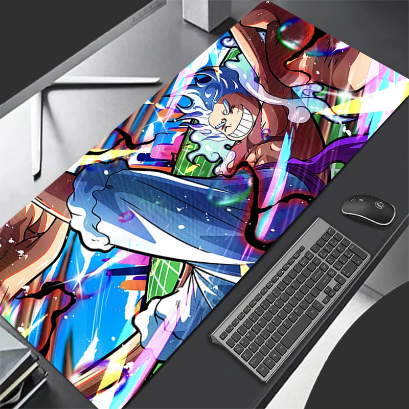 Mouse Pad Gaming Laptops Keyboard Mat Deskmat computer Accessories Desk Protector Gamer PC carpet O-ONE PIECES L-Luffy Mousepad