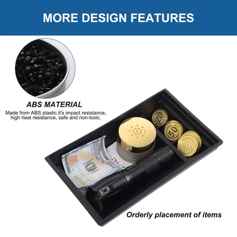 1 قطعة ABS الأسود ل أكورا RDX 2013-2017 سيارة التحكم المركزي علبة التروس صندوق تخزين أمامي علبة الهاتف المحمول اكسسوارات السيارات الداخلية