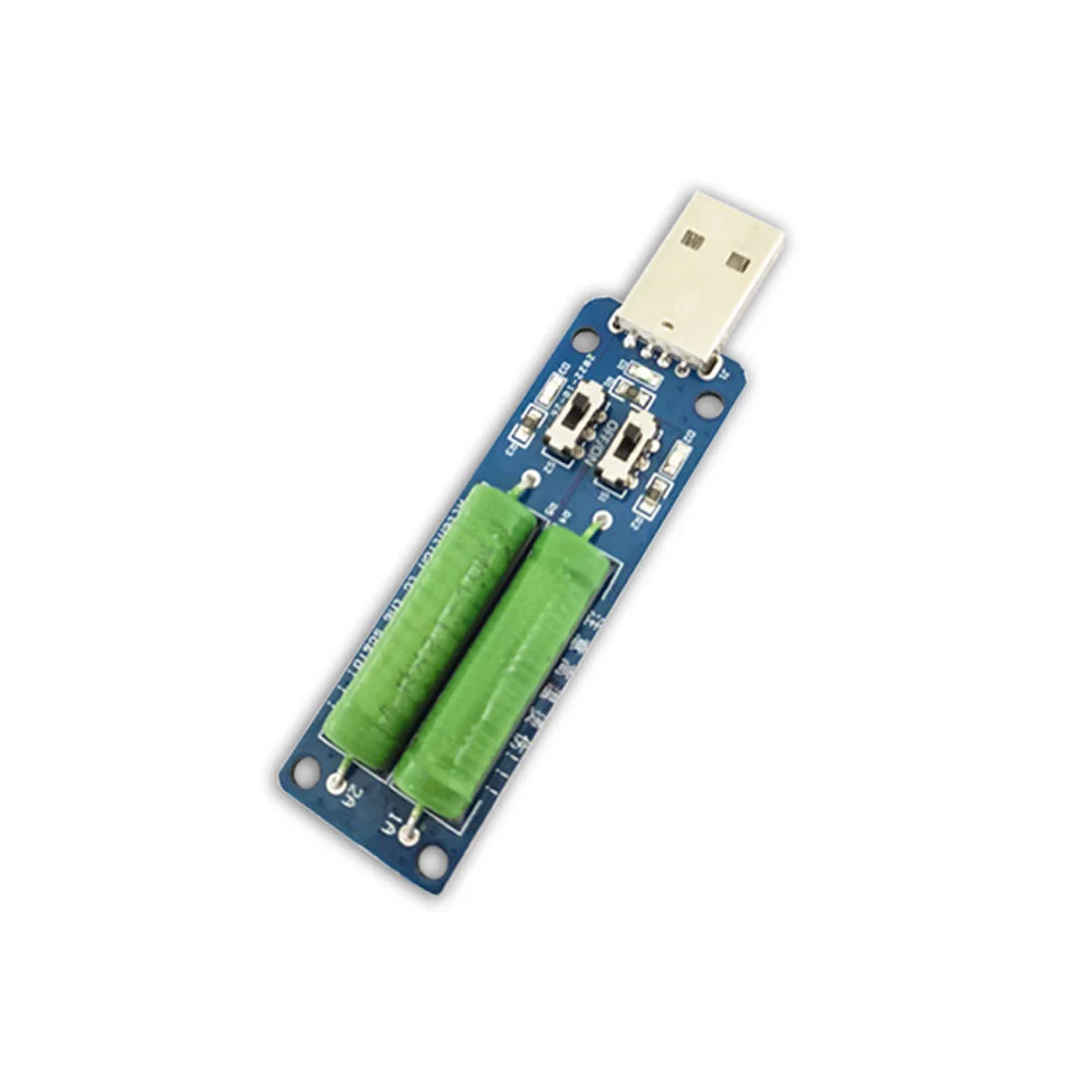 

USB Resistor Electronic Load 3A 2A 1A Current Switch Adjustable 5V Resistance Tester with Indicator Light for Charger Test