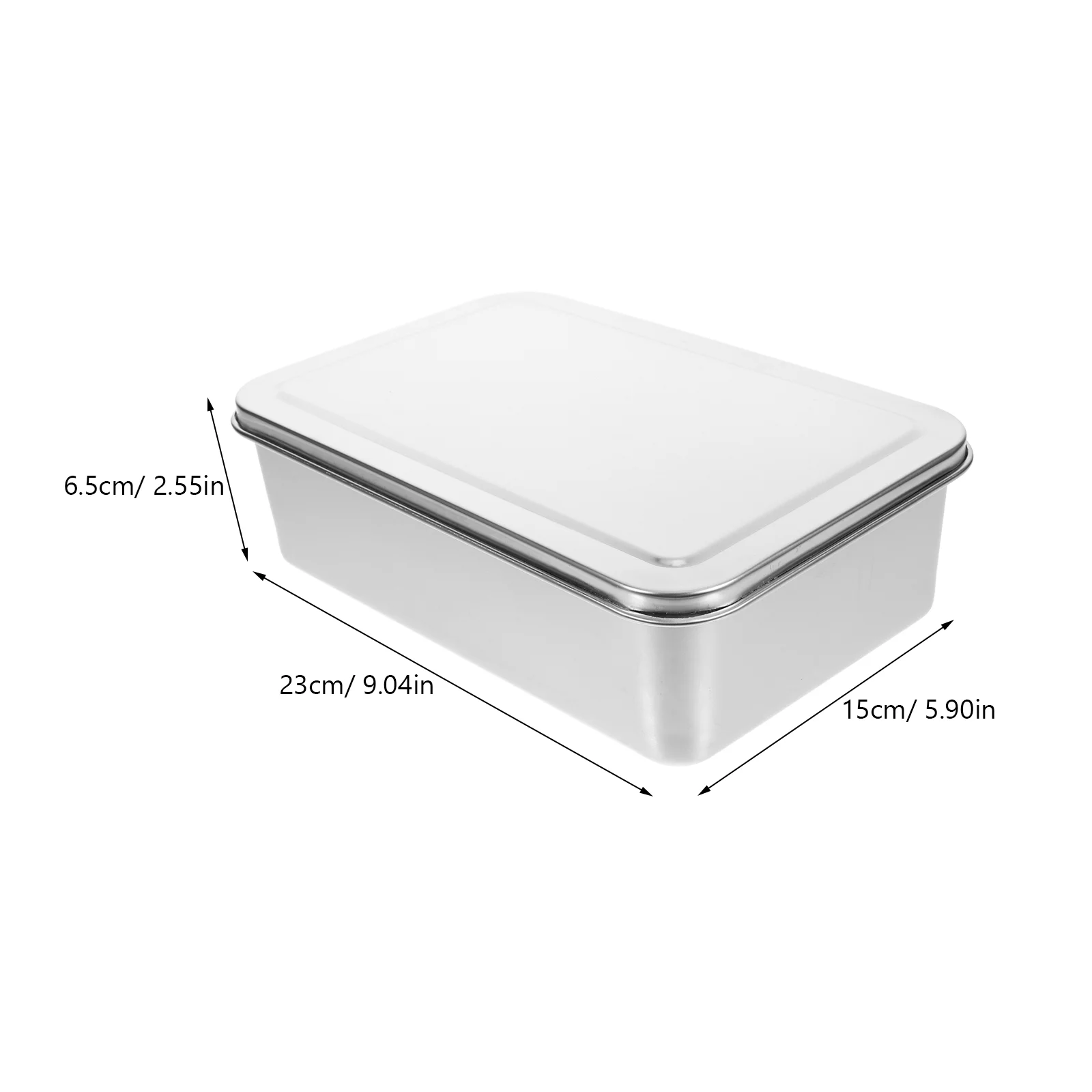 Plate Covered Baking Tray Flat Pan Bread with Lid Stainless Steel Bakeware Cake for Oven