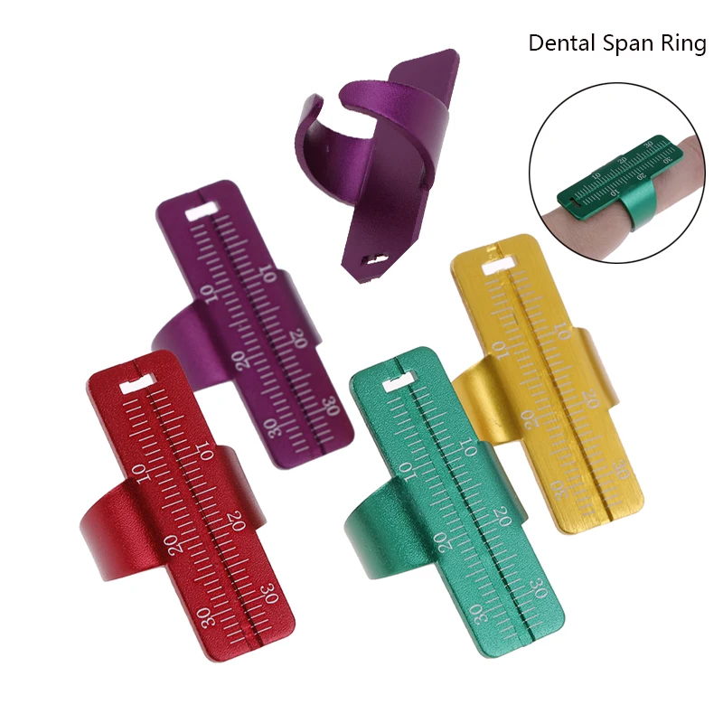 1 Stück Dental Endo Finger Lineale Spannweite messen Skala endodon tische zahn ärztliche Instrumente Ring Edelstahl