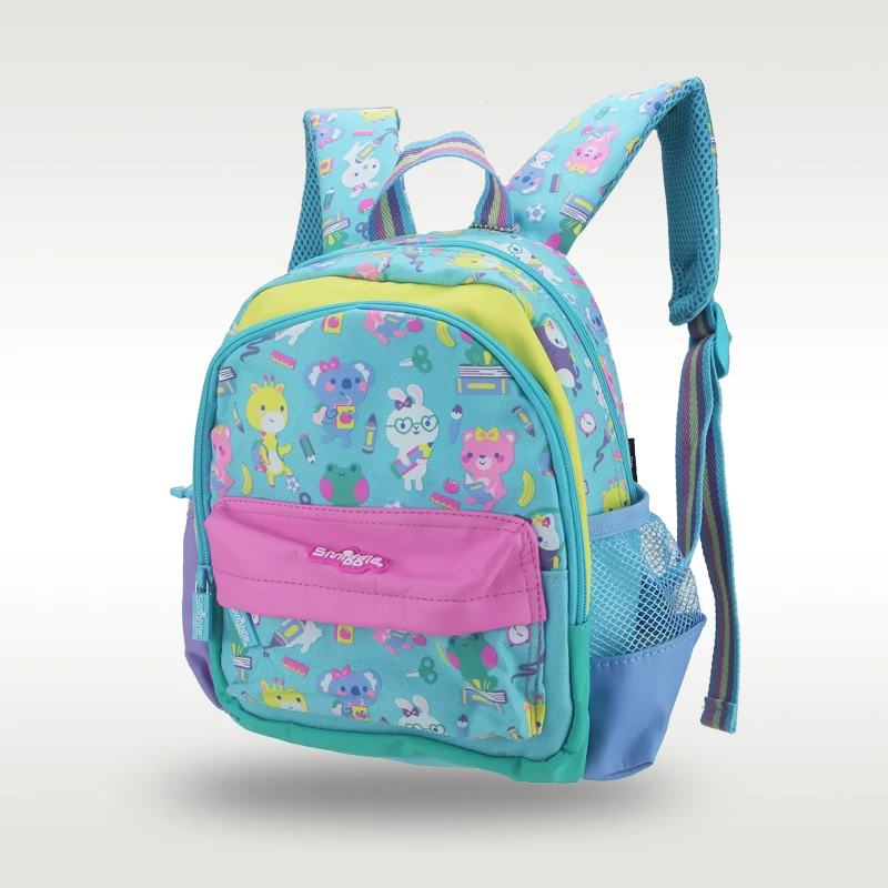 حقيبة مدرسية للأطفال حقيبة كتف للأطفال البنات Green Rabbit kawaii1-4 سنوات 11 بوصة