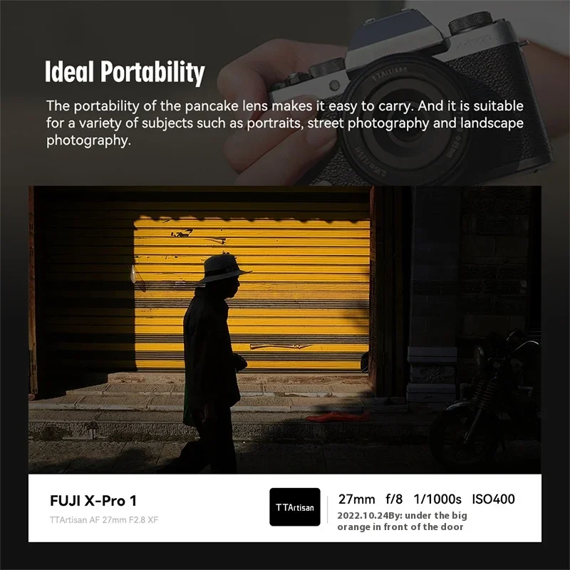 TTAartisan AF 27 مللي متر F2.8 APS-C إدراك العين ضبط تلقائي للصورة عدسة الكاميرا جبل مناسبة ل فوجي XM5 نيكون ZFC سوني E تركيز تلقائي ثابت