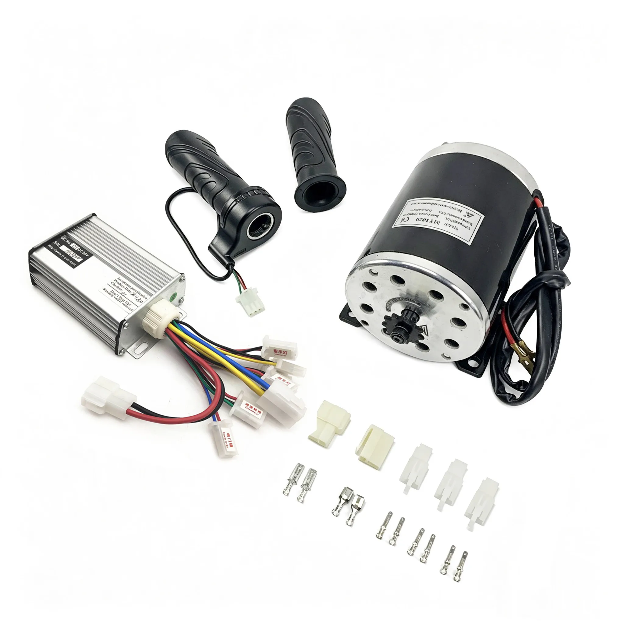 MY1020 1000W  36V 48V DC High Speed Brushed Motor With Controller and Throttle For E-scooter MY1020 Brush Motor Kit