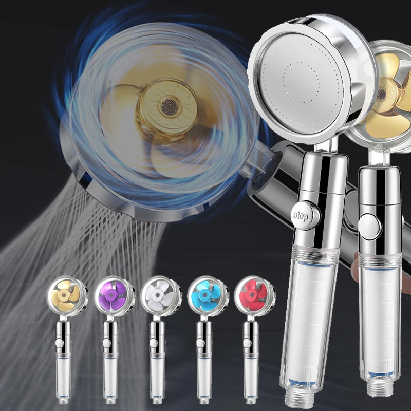 

Turbocharged Shower Head Filter With Button Hygienic Hose For Bathroom Accessories Bath And Spa Pure Rose Gold Anti Limestone