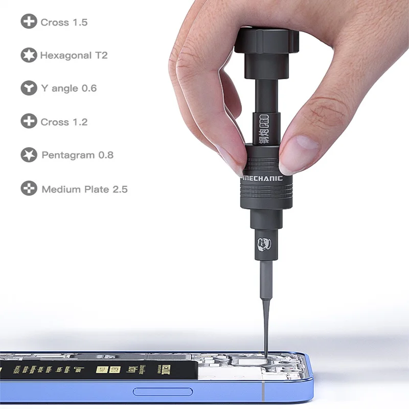 Imagem -03 - Chave de Fenda Mecânica Pro Alta Dureza Cruz Y-tipo Torx 06 Desmontar o Relógio do Telefone Móvel e Tablet Repair Tool