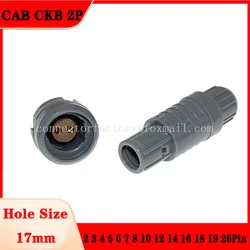CAB CKB M17 2P 2 3 4 5 6 7 8 10 12 14 16 18 19 26Pins Medical Plastic Push-pull Self-locking Connector 3 Key Positioning Pins