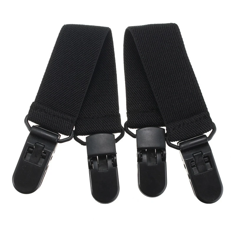 2Pcs Motorcycle Bicycle Biker Leg Strap Car Pant Clips Elastic Bootstraps Riding Pant Clips Stirrups Jod Clip