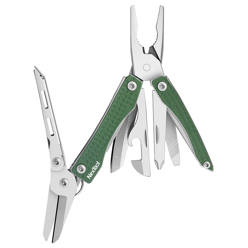 Nextool EDC sleutelhanger multitool 10-in-1 mini vlaggenschip zakmes multitool met needlenose tang schaar outdoor handgereedschap
