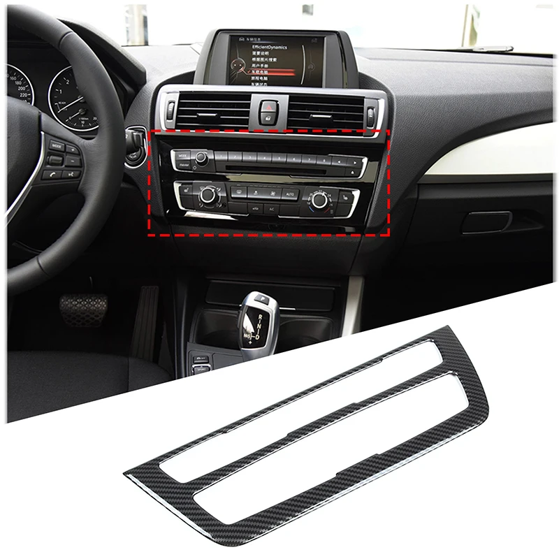 For BMW 1 2 Series F20 F21 F22 F23 2017-2019 Car Central Control Air Conditioning Mode Button Frame Trim Sticker Car Accessories