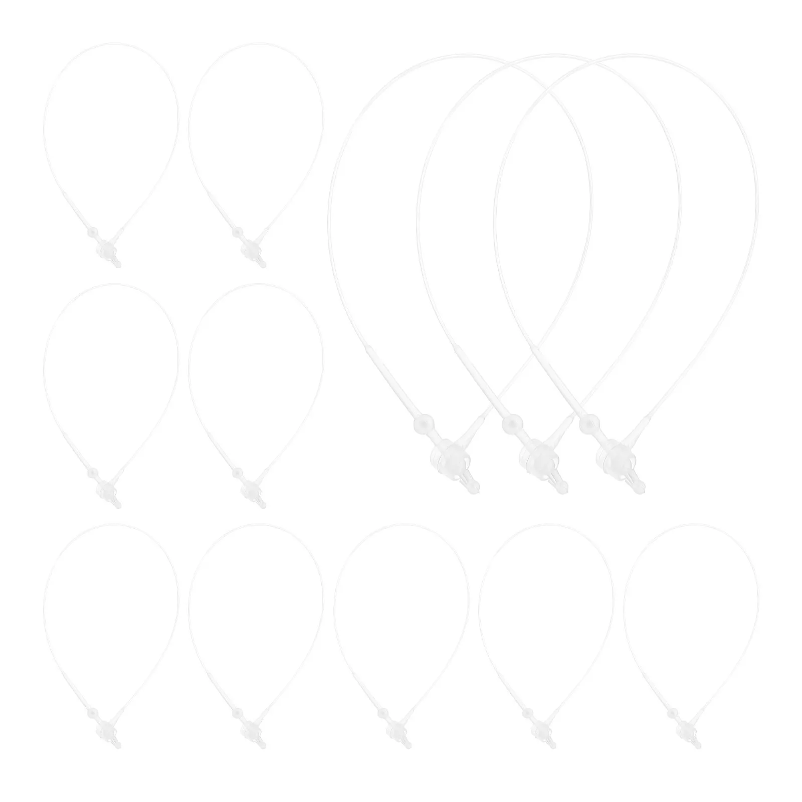 

3000pcs Plastic Tag Fasteners Security Loop Tie Clear Price Tag String Clothing Label Rope For Shop Garment Label Attachment