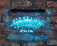Sansui Peak vu dB display LED neon light 3D carving home decoration interior wall art for bedrooms, men's caves, Christmas gifts