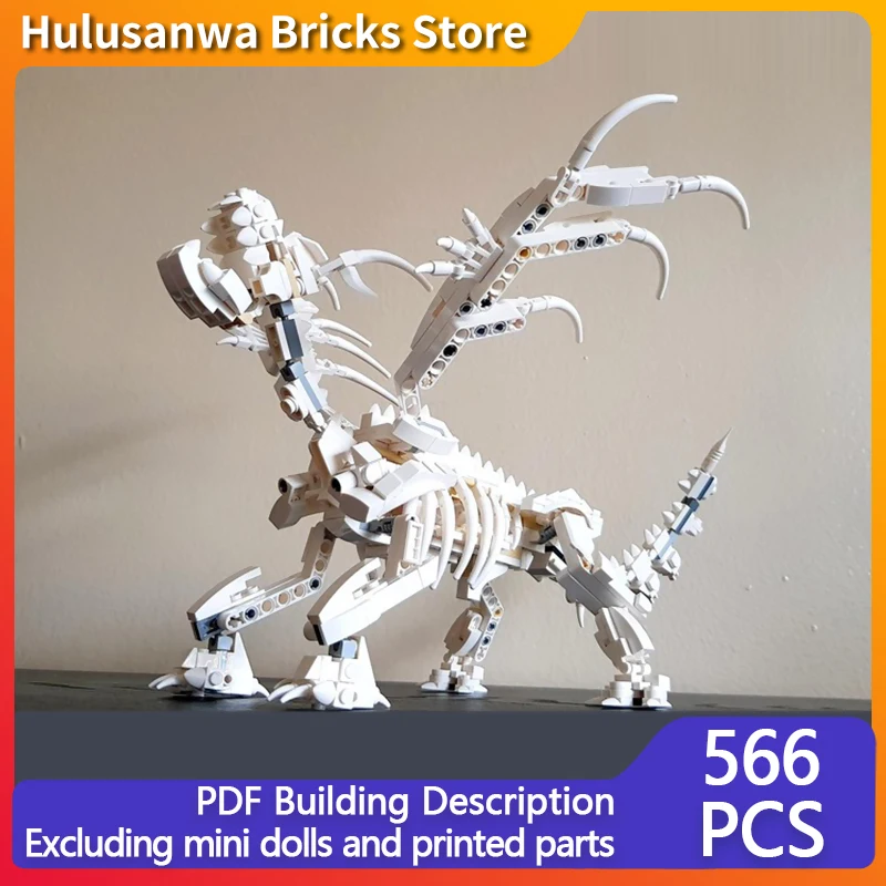 

Skeleton Dragon Diorama Model MOC Building Bricks War Equipment Modular Technology Gifts Holiday Assemble Children Toys Suit