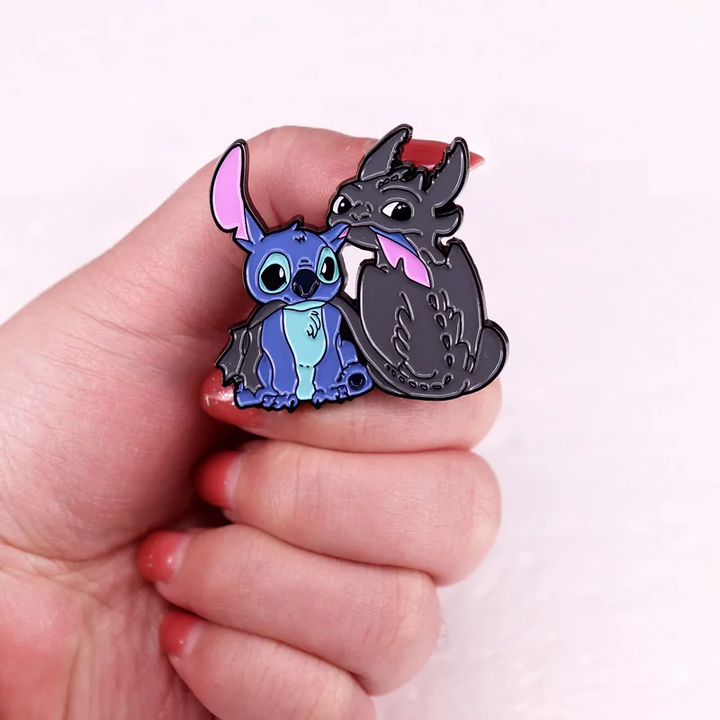 شخصية كرتونية لشخصية الهريس بروش ، دبوس المينا ، شارة لسترات الدنيم والديكور الملابس