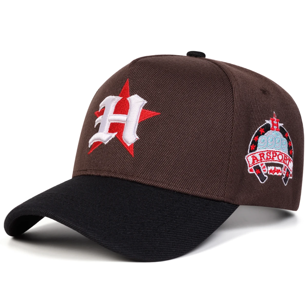 Unisex H Brief Pentagramm Stickerei Baseball Caps Frühling Herbst Outdoor Einstellbare Casual Hüte Sonnenschutz Hut Sport Kappe – Detail 2