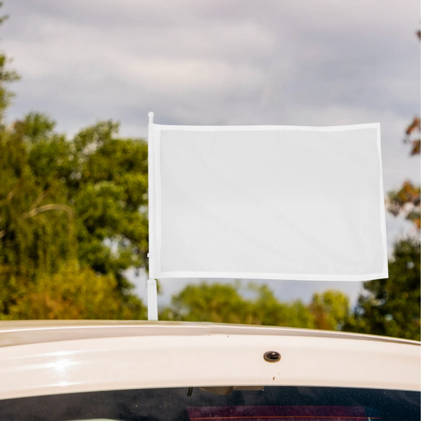 4Pcs Blank Flags Portable Lightweight Versatile DIY Racing Events Referee Signal Waving Fan Cheering Blank Flags