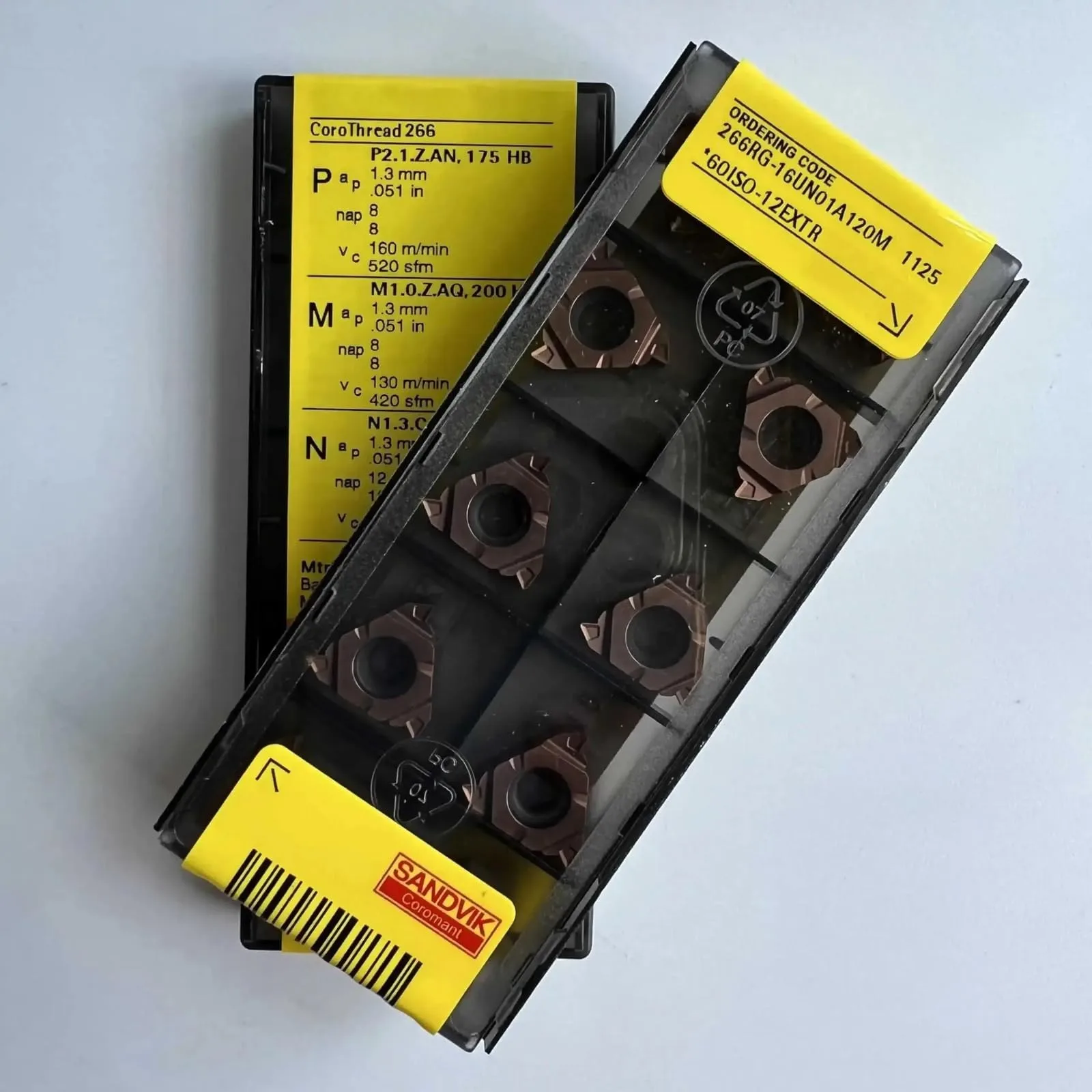 

Original SANDVIK / 266RG-16UN01A120M 1125 / Hard alloy CNC Blade 10 Pcs