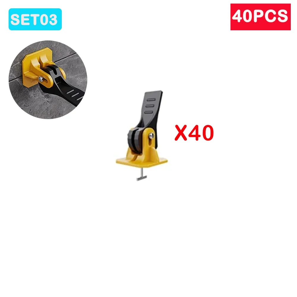5-200pcs Sistema di livellamento per piastrelle per pavimenti Clip Strumenti di costruzione Livellatore per piastrelle Regolatore Localizzatore Distanziatori Set per pareti di piastrelle in porcellanato