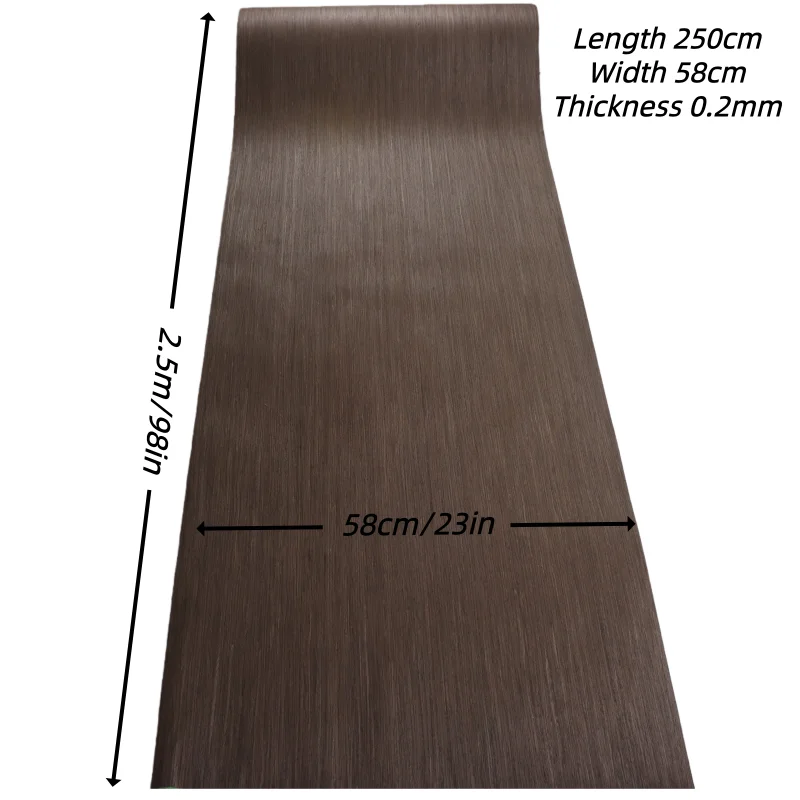 BlackOak Wood Veneer for DIY Handmade Speaker Guitar Furniture Renovation Decorative Solid Wood Door Wooden Decor