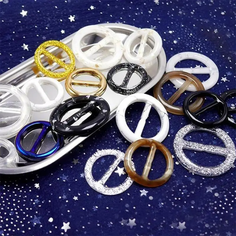 91AF Belt Button Epoxy Resin Mold Napkin Buckle Silicone Mould DIY Crafts Casting Tools