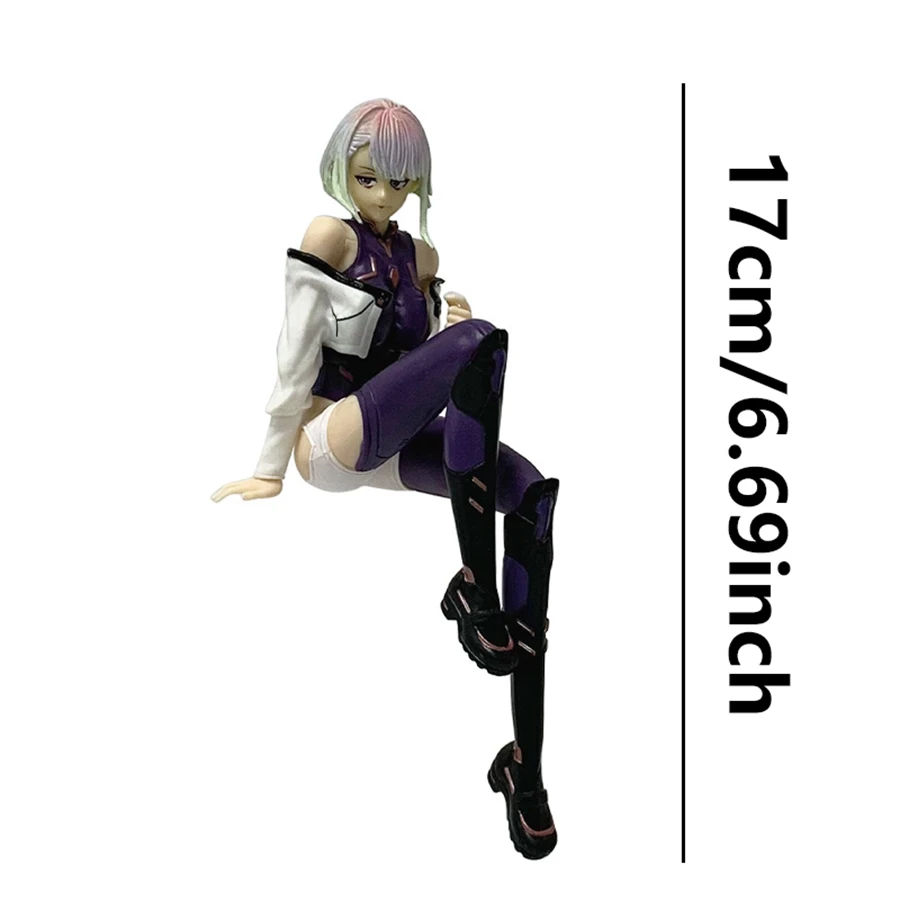 17cm Cyberpunk Edgerunners Anime Figure Super Hacker Lucy Action Figure Street Man David Figurine PVC Adult Collection Model Toy view 2