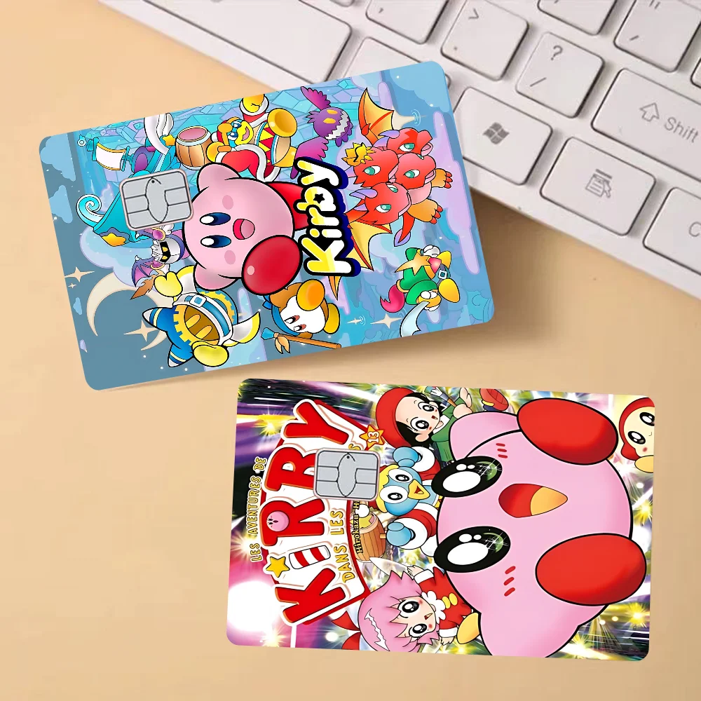 

K-Kirbys Poker Sticker Film Tape Skin For Credit Card Debit Card Cartoon Waterproof Stickers Small Chip
