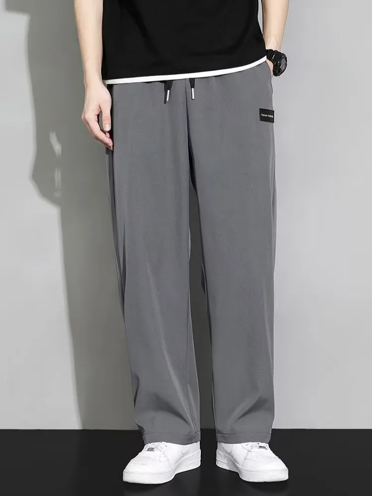 

Men's American Style Cooling Quick Dry Pants Summer Lightweight Loose Fit Straight Leg Trousers Drawstring Waist Breathable