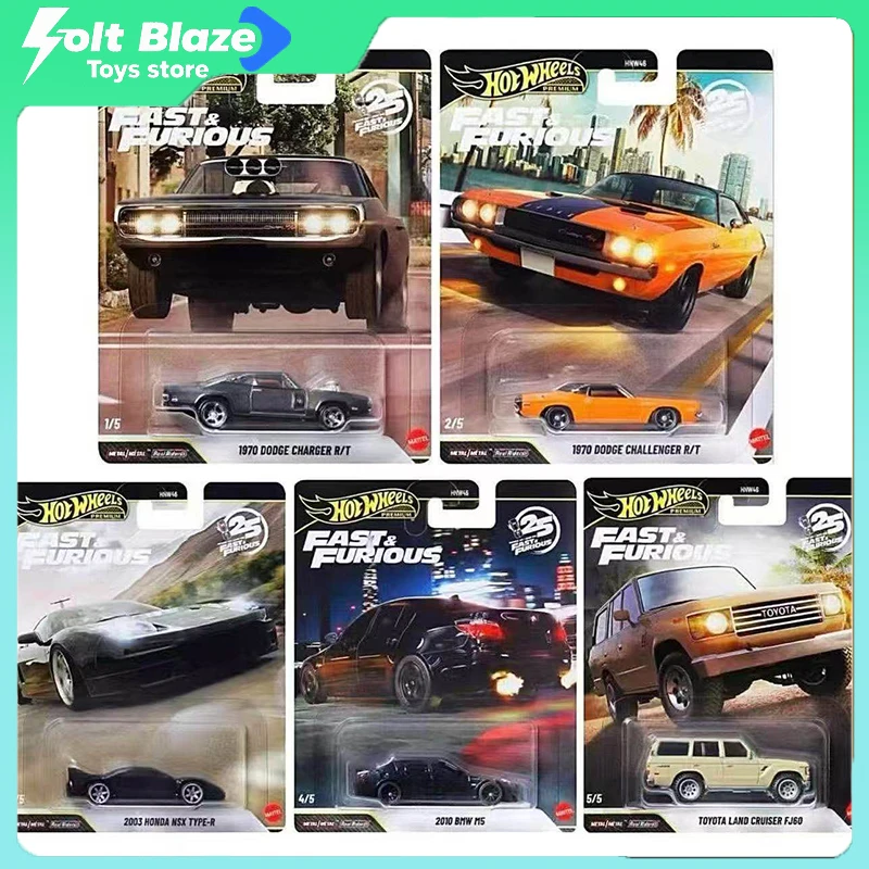 

Модель автомобиля Hot Wheels 2026 из серии «Форсаж» HNW46, масштаб 1/64: BMW M5, Honda NSX, Toyota Land Cruiser, Dodge. Литая модель автомобиля, подарок для мальчика.
