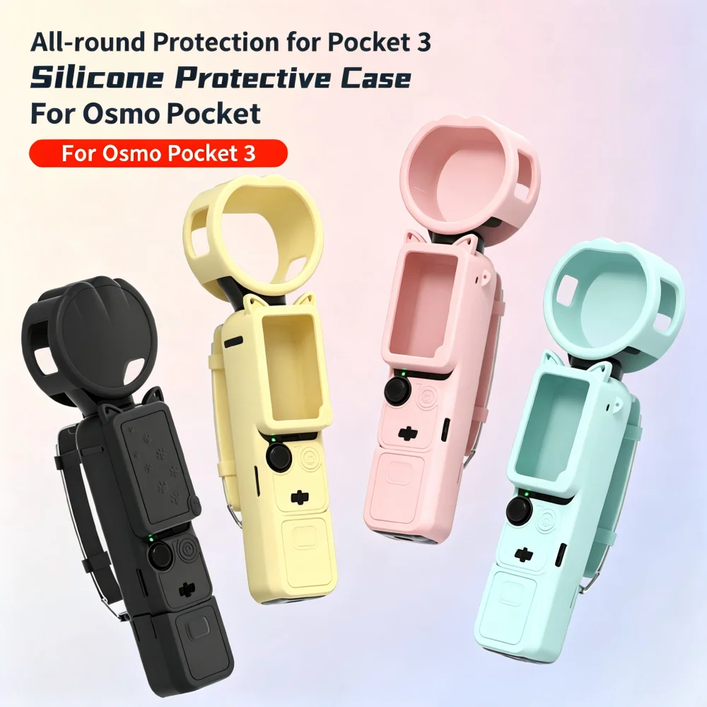 For DJI Pocket 3 Gimbal Camera Protection Case, soft touching,Shockproof Anti Scratch Protective Cover for Handheld Camera
