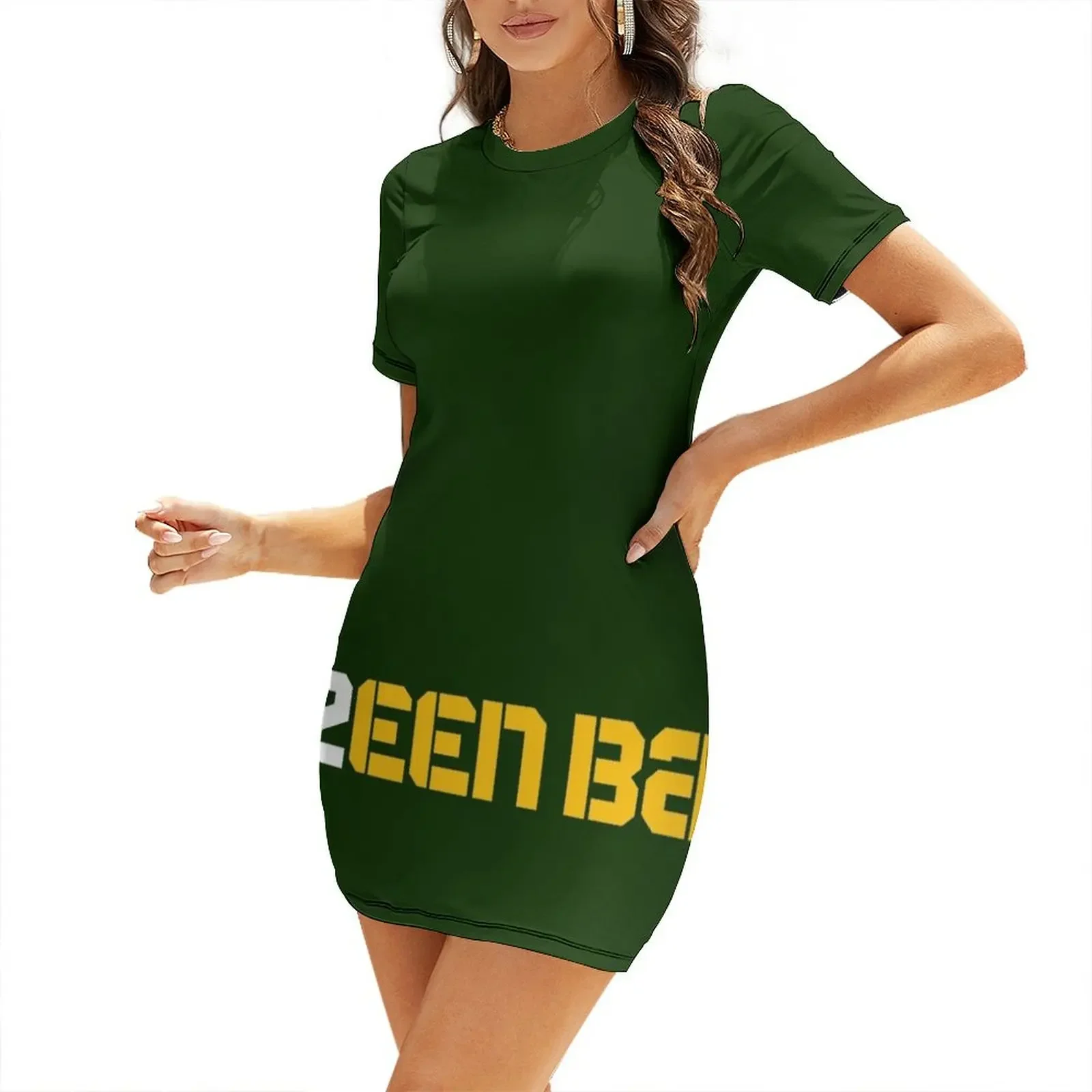 

G12een Green Bay Football Short-Sleeved Dress Dresses Long dresses Party dresses Dress