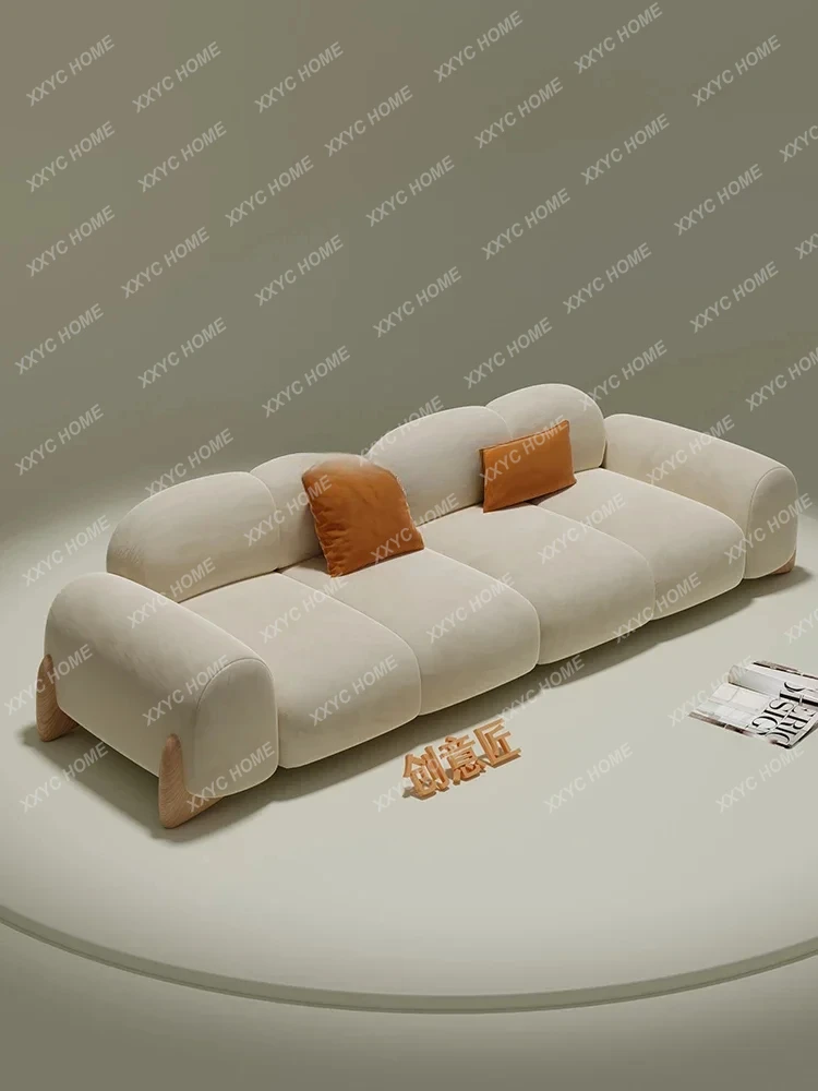 

Cream style fabric sofa sitting area reception creative design sofa simple and modern