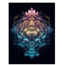 Mandala Flowers 5D Diamond Painting Cross Stitch DIY 2024 New Mosaic Full Square Drill Religion Embroidery Handmade Decor