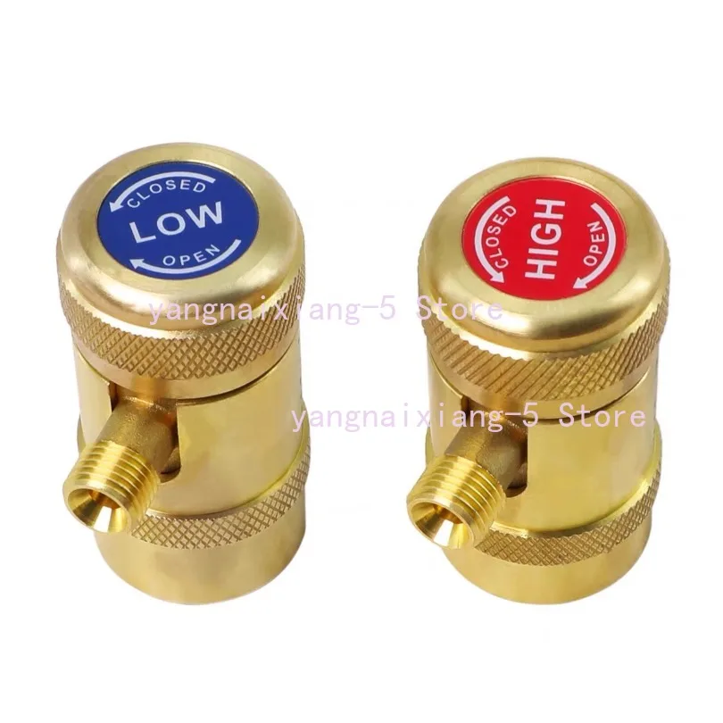 

Refrigerant Connector Joint High & Low Pressure Joint For Mercedes Benz Maybach R744 Fluorination Tool 1Pair