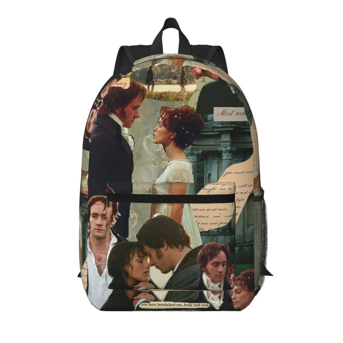 

90s Fitzwilliam Darcy Pride And Prejudice Student Backpack School Bag Hiking Travel Daypack for Boys Girls Bookbag Shoulder Bags