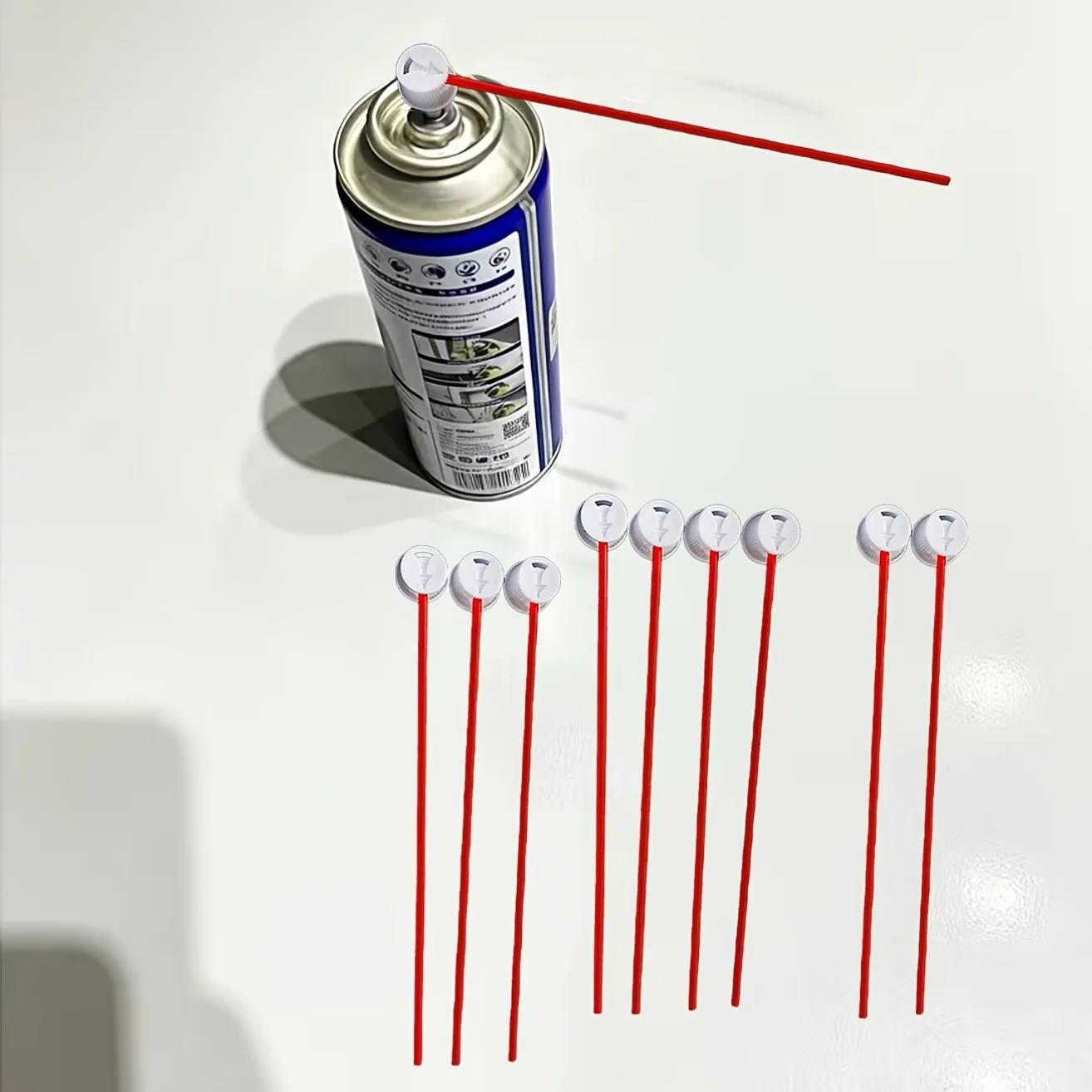 10 PCS Spray Paint Tips Red Thin Tube Spray-Paint Caps Fit Female Cans,Needle Cap-Spray Can Nozzle-Spray Paint Nozzles