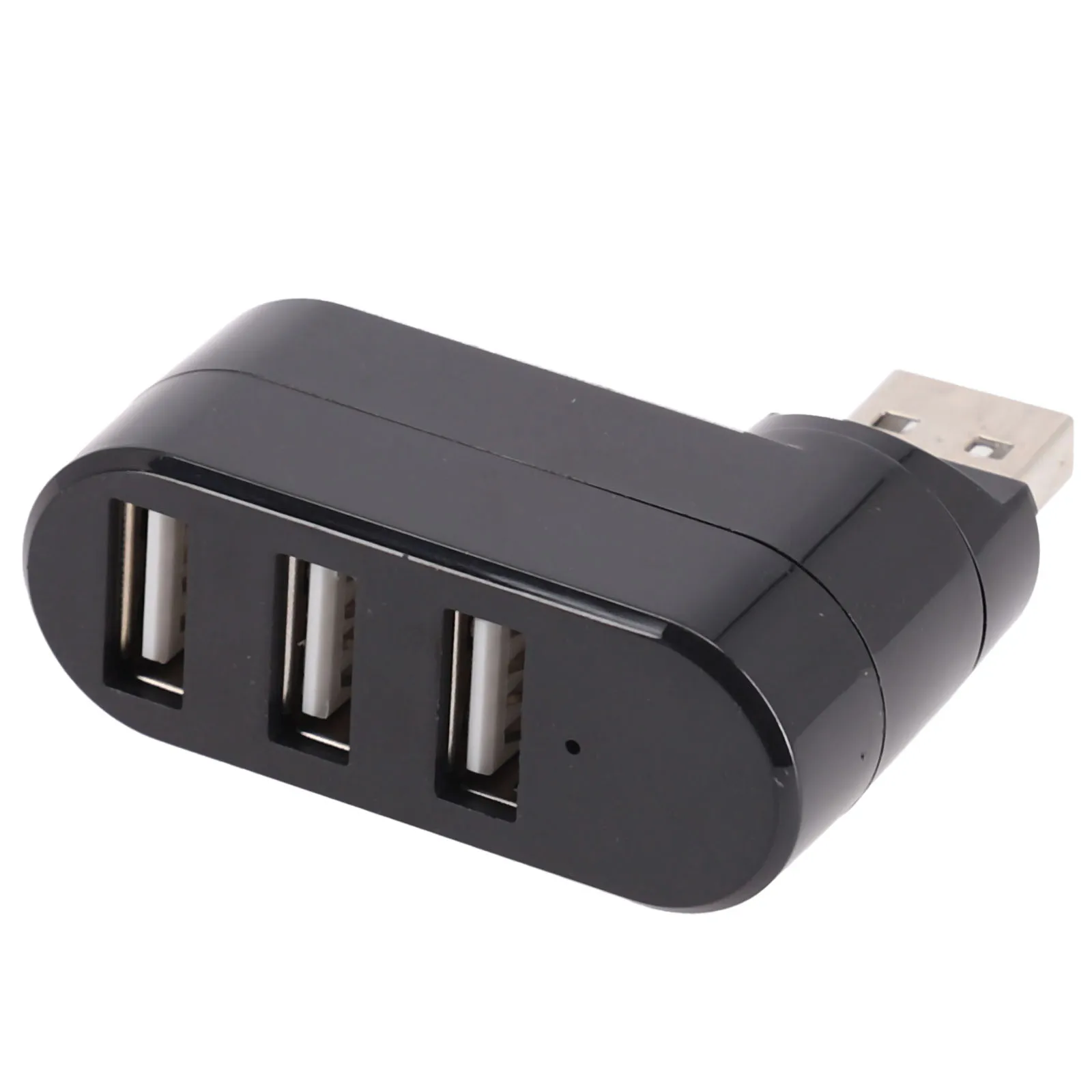 

3 Port USB A Male to Female Rotating Hub Adapter for Laptop Desktop and Car Power Systems Compatible with USB 2.0 480Mbps Speed