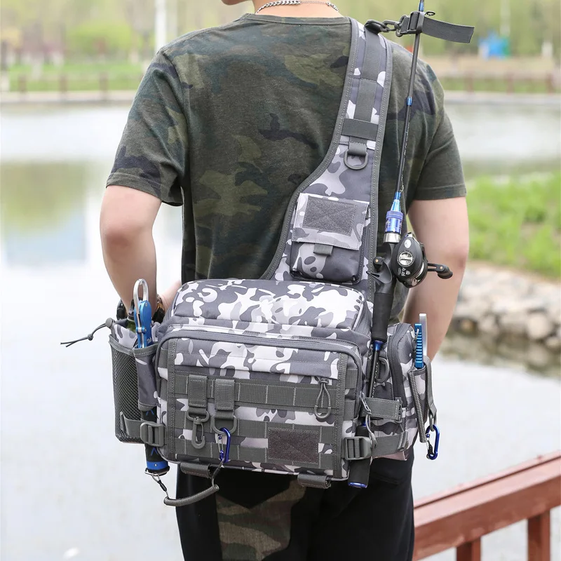 Plus XL  Fishing Bag High-Capacity Tackle Storage Lure Rod Bags Large Sea Freshwater Backpack Carpfishing Professional Equipment