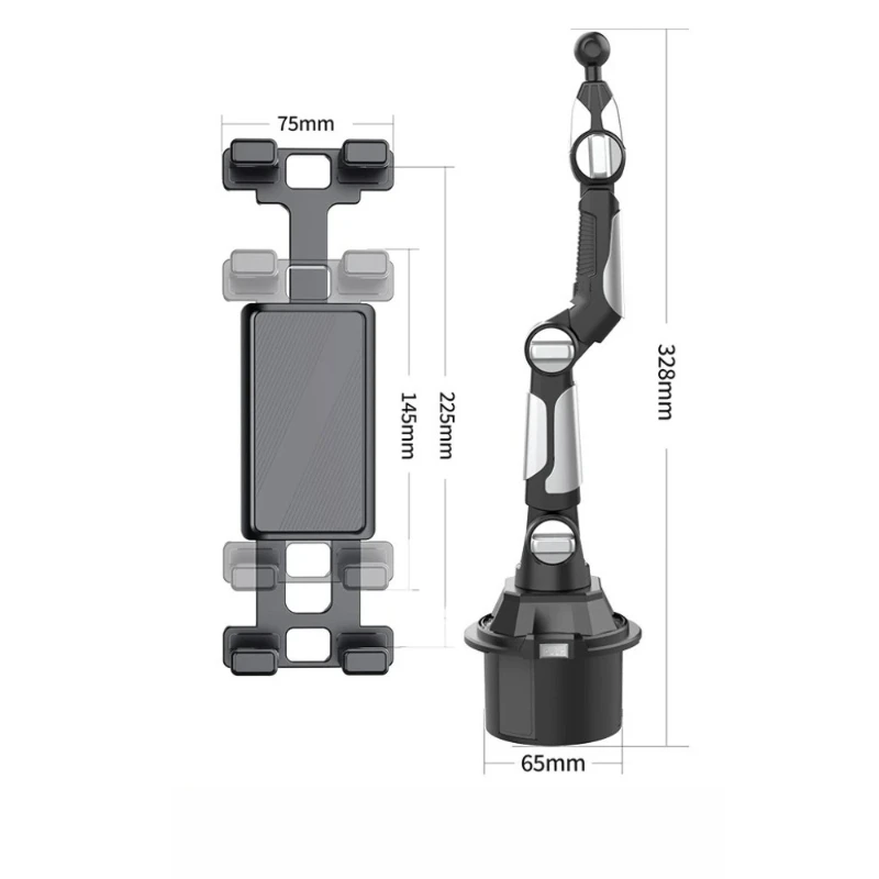 2025 Car Cup Holder Tablet & Phone Mount Universal Stand with Adjustable Long Arm for IPad for Samsung Galaxy Tab for Kindle image 6
