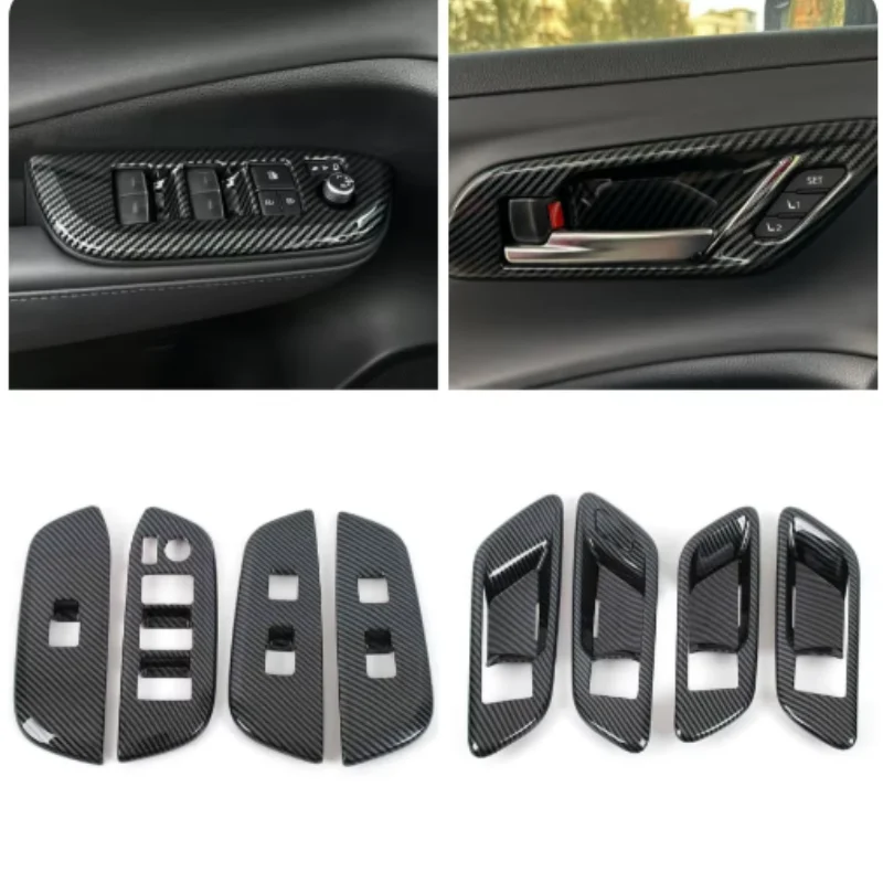 

LHD For Toyota Crown Crossover Sport Cross 2023 2024 Interior Moulding Handle Door Armrest Glass Lift Switch Button Cover Trim