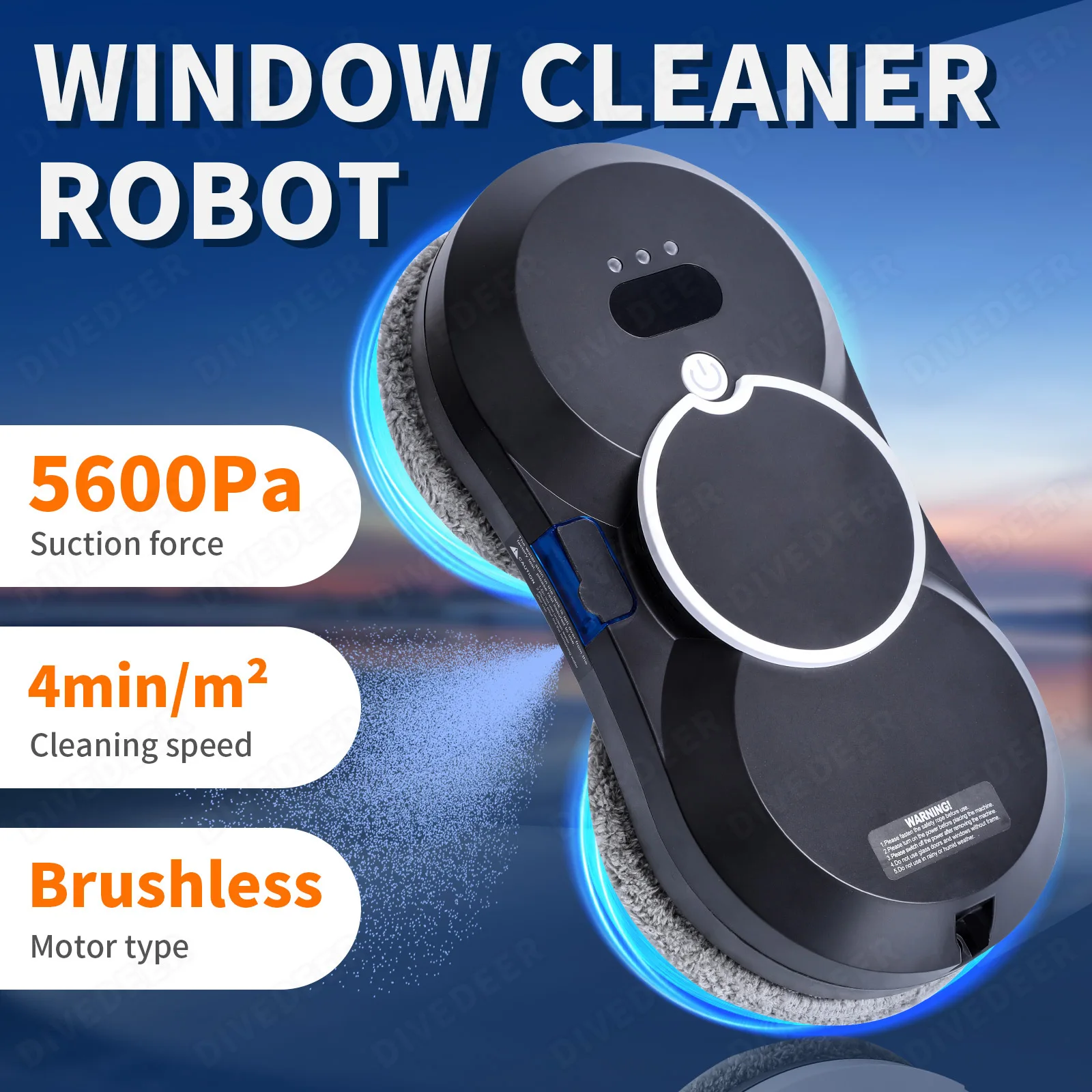 Ultra Thin Vacuum Cleaner Window Cleaning Robot Window Cleaner Electric Glass Remote Control for