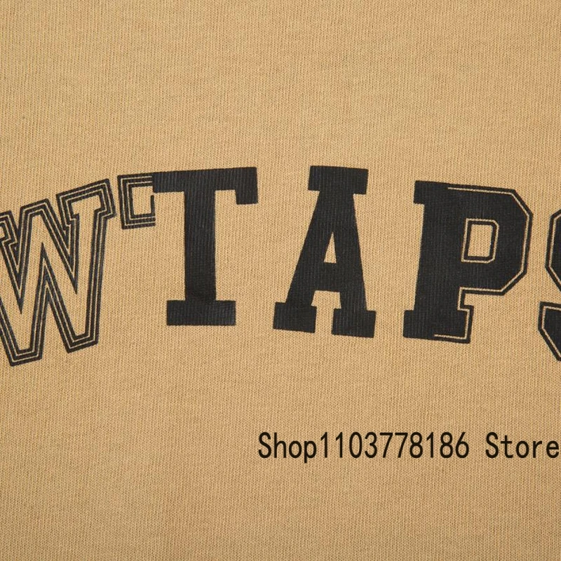 Street Loose Casual WTAPS T-shirt Japan Fashion Brand Streetwear Roundneck Short Sleeve Men Women Summer All-match Wtaps Top Tee