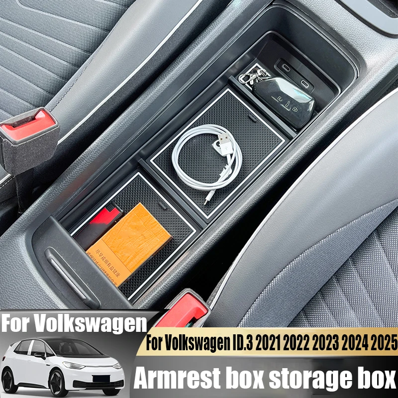 

Для Volkswagen VW ID.3 ID3 2021 2022 2023 2024 2025 модифицированный подлокотник ящик для хранения аксессуары для салона автомобиля