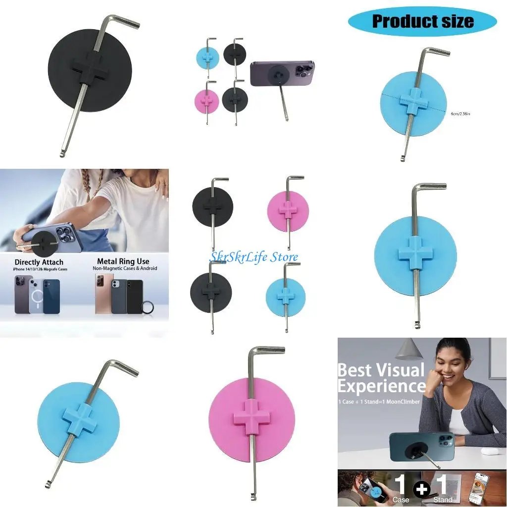 

E65E Магнитная опора для телефона со встроенным гаечным ключом, поворот на полный угол, подходит для мобильных профессионалов и