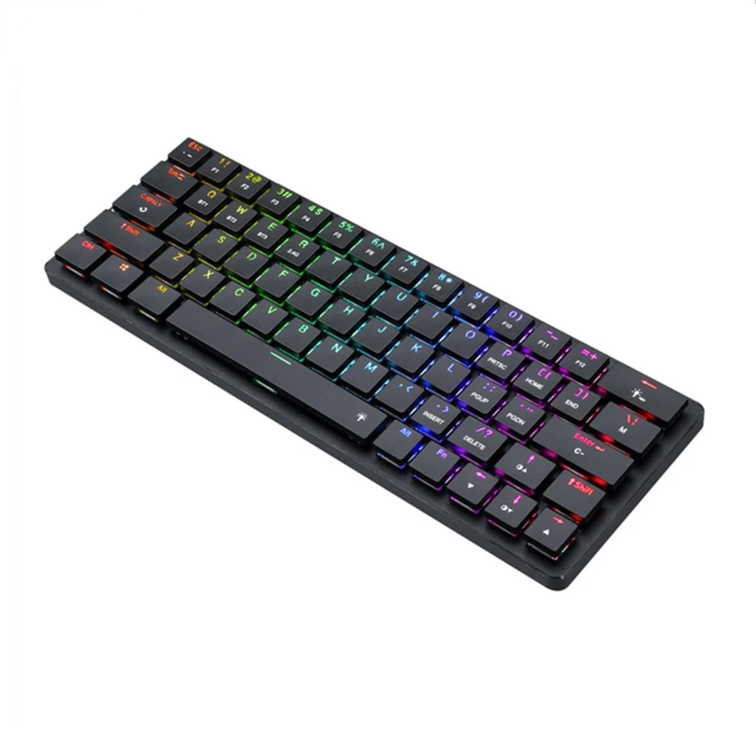 

K624 TKL Wireless RGB Mechanical Keyboard 5.0 BT/2.4 Ghz/Wired Three Modes Ultra-Thin Low Profile Bluetooth Keyboard