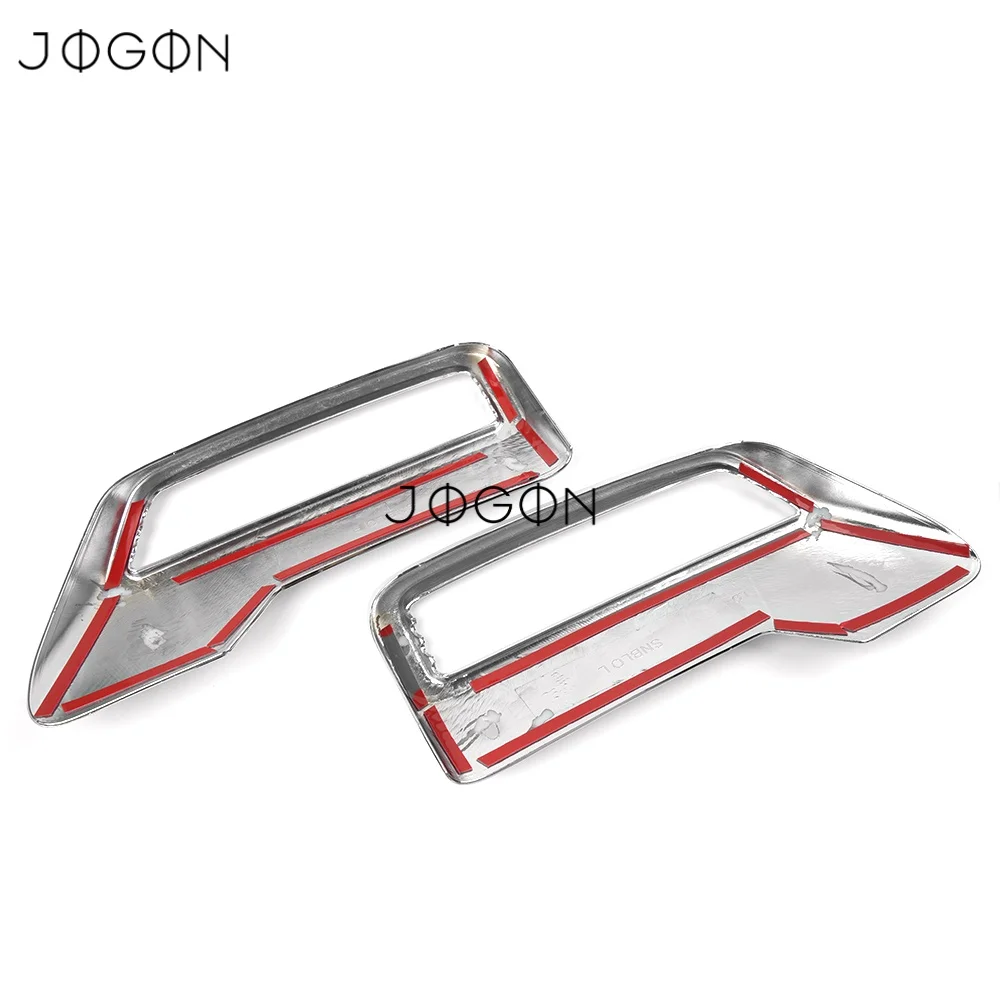 2 Stück Chrom-Auspuffblenden für Peugeot 3008 5008 T87 2017 2018 2019 Endrohr Auto-Außendekoration Zubehör – Detail 3
