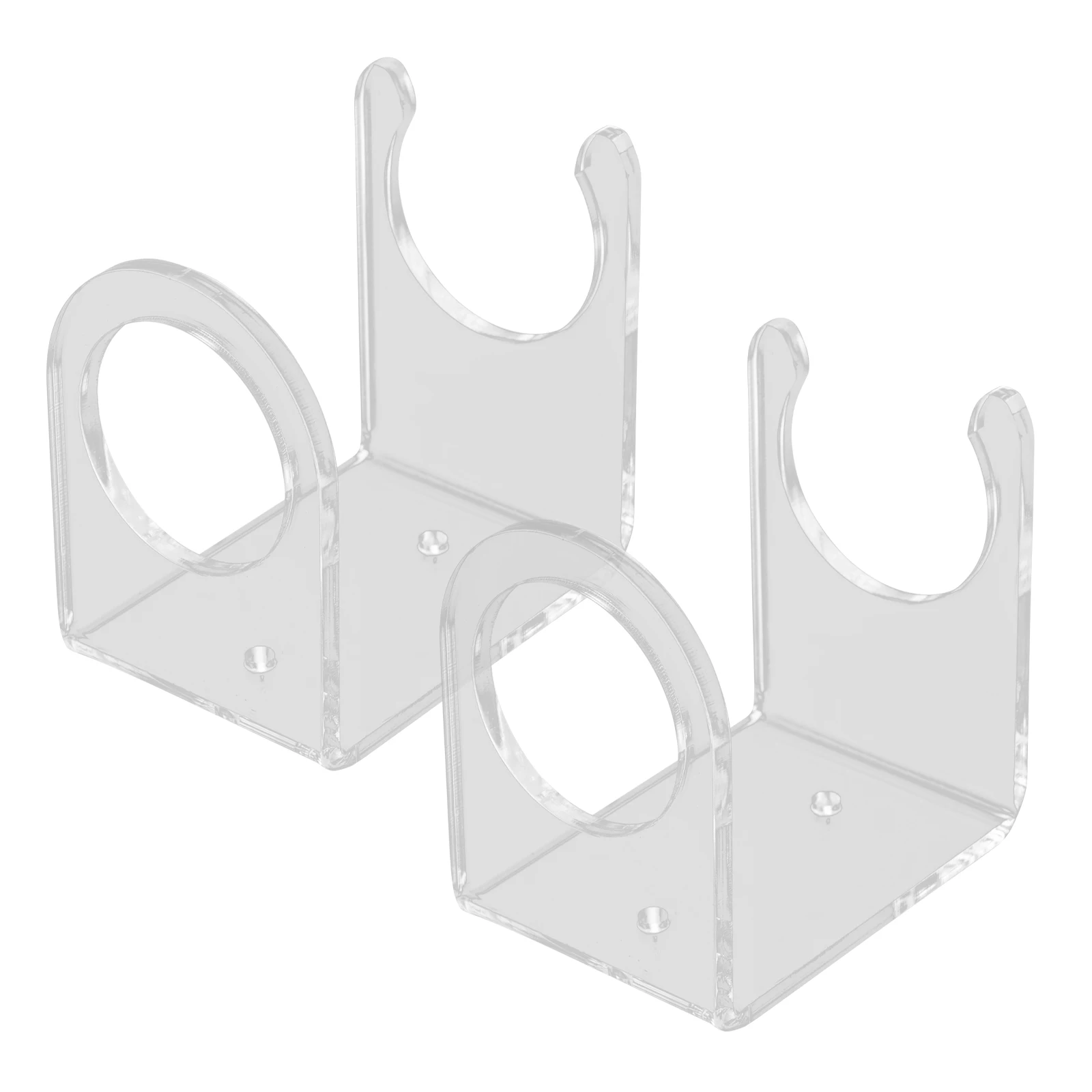 

2pcs Baseball Bat Mount Holder Transparent Shelf Display Stand Storage Bracket For Balls Softball Tennis