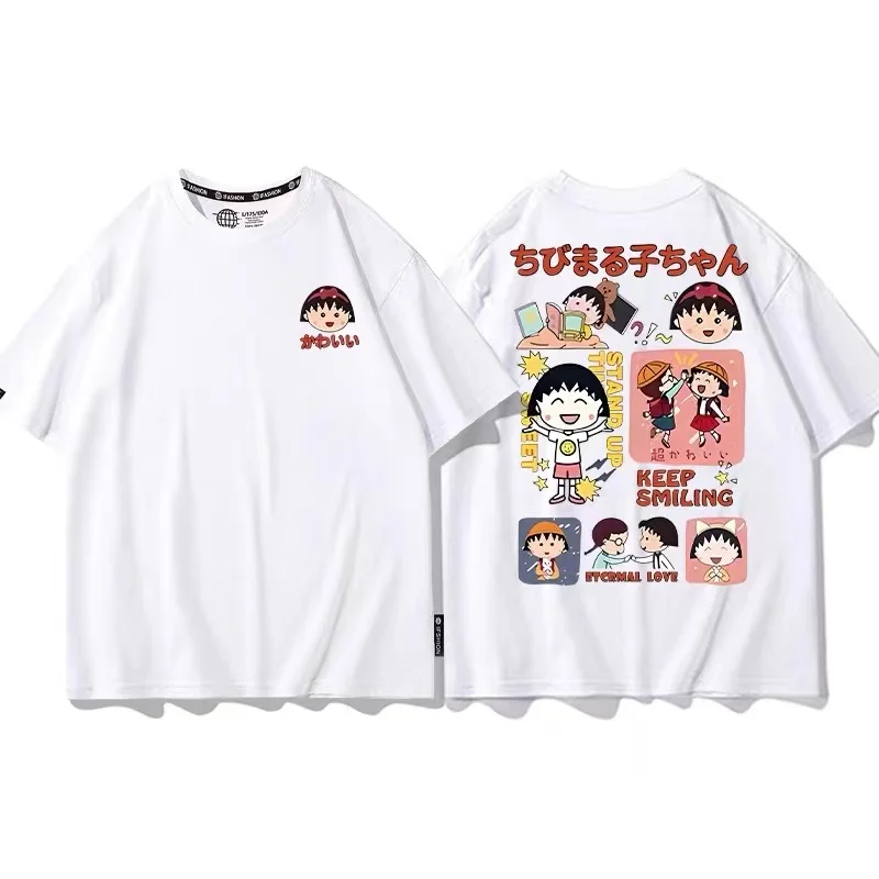 

Pinchen Trading Japan Style Women T-shirt Summer Clothes Women 2024 Fashion Print Short Sleeve Girl Anime Cartoon Top Tees