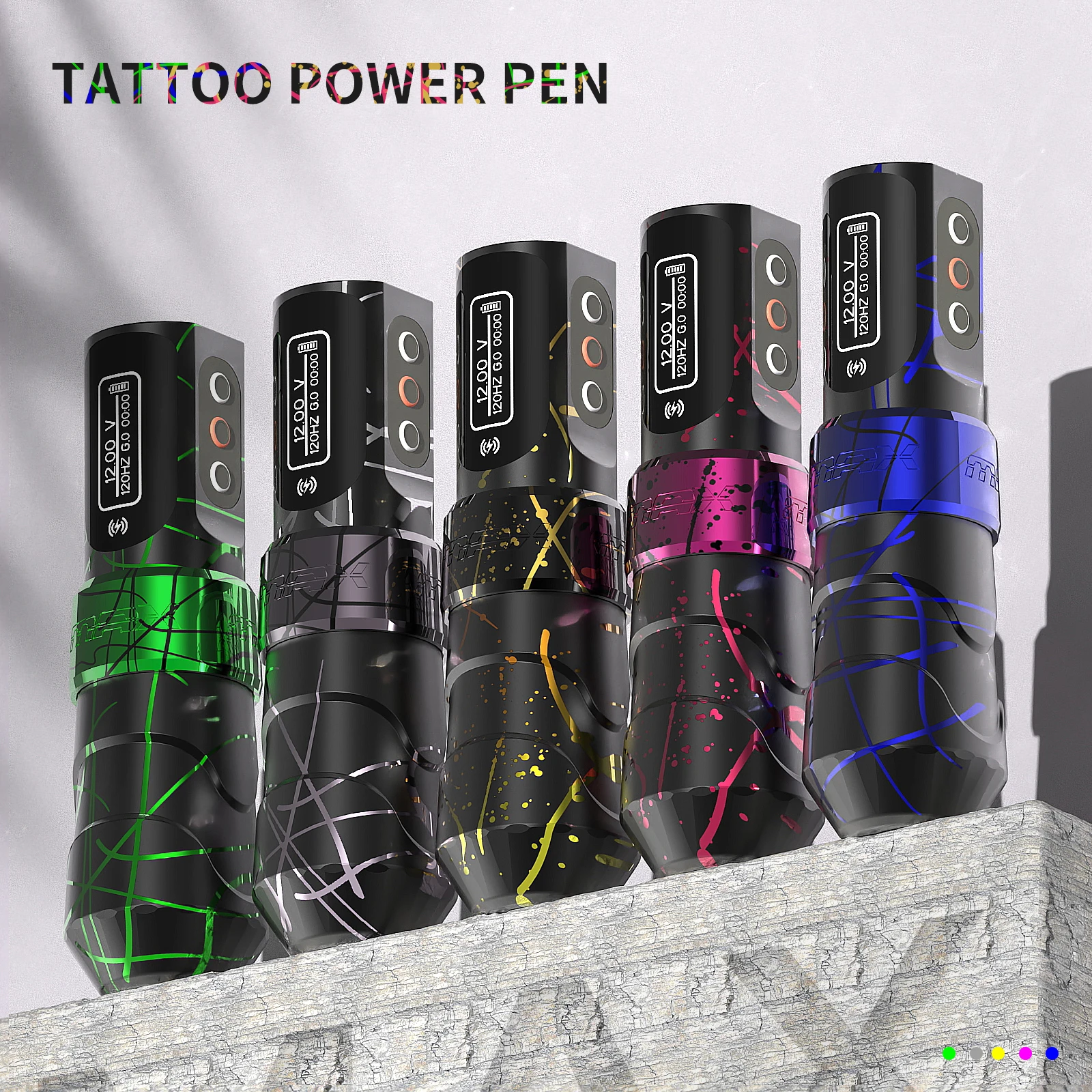YILONG MAX Tattoo Kit 2 Battery Tattoo Pen Kit For Permanent Makeup Tattoo Machine Kit High Quality Wireless Tattoo Gun Kit